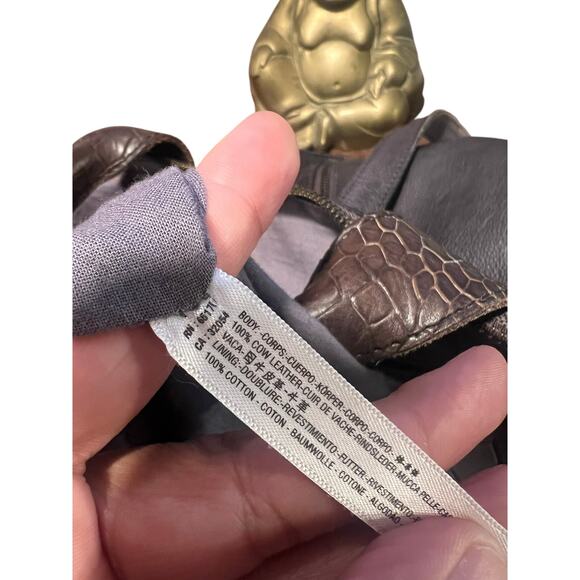 Free People Joey Distressed Convertible Backpack Dark Brown - Picture 12 of 12